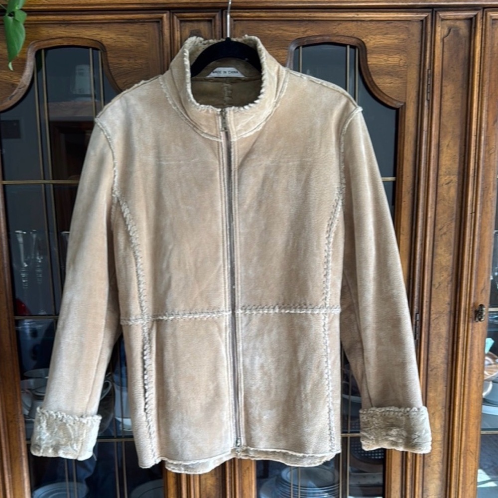 Marvin Richards Beige Vintage Real Suede Jacket